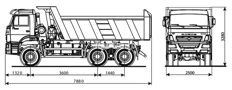 6522KZ-011-53 Самосвал КамАЗ