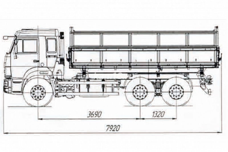 45143-6012-48(А5) Самосвал КамАЗ