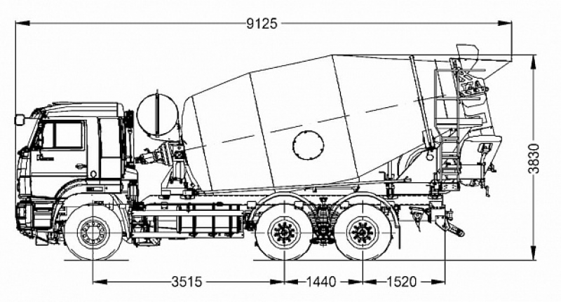 58146-3027-48 Автобетоносмеситель